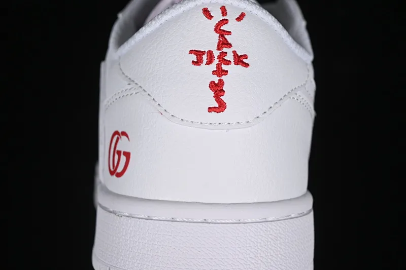 All categories Air Jordan Jordan series basketball shoes Air Jordan 1 Low Travis Scott x Fragment Design x Air Jordan 1 Low OG SP AJ1 Joe 1 Gucci joint-all white low-top cultural casual sneakers LJ5188-014